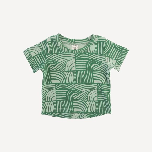 kate quinn Other - NWT Kate Quinn Green Mod Zebra Boxy Tee Tshirt Organic Cotton